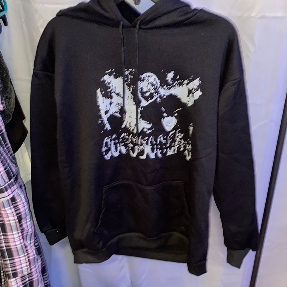 black hoodie